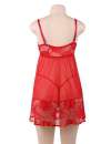 Babydoll Floral Soft Lace Red Size Large 1603500