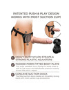 KING COCK - ELITE DELUXE ADJUSTABLE HARNESS KIT RING WITH TESTICLES DILDO 20.3 CM D-236640