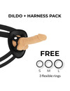 COCK MILLER - HARNESS + SILICONE DENSITY COCKSIL ARTICULABLE 13 CM D-227621