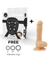 COCK MILLER - HARNESS + SILICONE DENSITY COCKSIL ARTICULABLE 13 CM D-227621