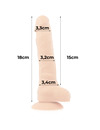 COCK MILLER - HARNESS + SILICONE DENSITY ARTICULABLE COCKSIL 18 CM D-227623