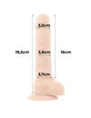 COCK MILLER - HARNESS + SILICONE DENSITY ARTICULABLE COCKSIL 19.5 CM D-227625