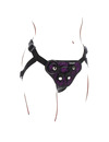 GET REAL - STRAP-ON LACE HARNESS PURPLE D-234615