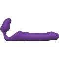 ADRIEN LASTIC - QUEENS STRAP-ON FLEXIBLE VIOLET SIZE L