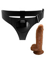 PRETTY LOVE - HARNESS BRIEFS UNIVERSAL HARNESS WITH DILDO MICHEAL 20 CM BLACK D-233389