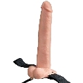 Strap On Fetish Fantasy com Vibração e Testículos 28 cm