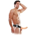 Strap On Oco Fetish Fantasy com Vibração Castanho 19 cm