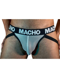 Macho - mx26x1 jock rejilla blanco xl