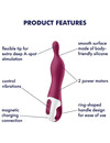 SATISFYER - AMAZING 1 ASPOT VIBRATOR BERRY D-231031