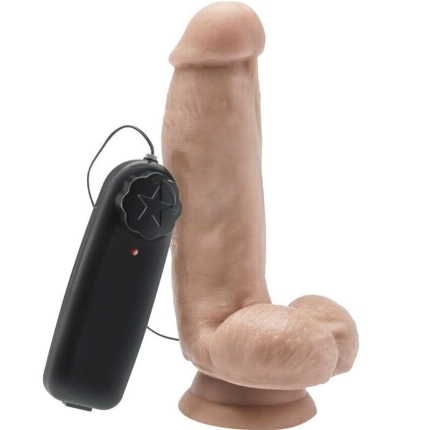 Vibrador Realístico Get Real com Testículos e Comando 12 cm,D-234574