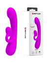 PRETTY LOVE - SINCERE VIBRATOR AND CLITORIS SUCKER PURPLE SILICONE D-233400