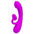 PRETTY LOVE - SINCERE VIBRATOR AND CLITORIS SUCKER PURPLE SILICONE