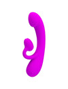 PRETTY LOVE - SINCERE VIBRATOR AND CLITORIS SUCKER PURPLE SILICONE D-233400