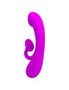 PRETTY LOVE - SINCERE VIBRATOR AND CLITORIS SUCKER PURPLE SILICONE D-233400