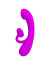 PRETTY LOVE - SINCERE VIBRATOR AND CLITORIS SUCKER PURPLE SILICONE D-233400