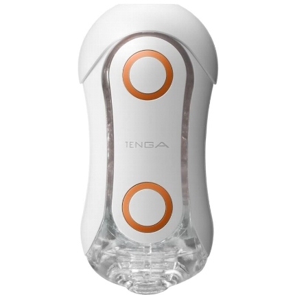 TENGA - FLIP ORB STRONG CRASH MASTURBATOR WHITE AND ORANGE D-228651