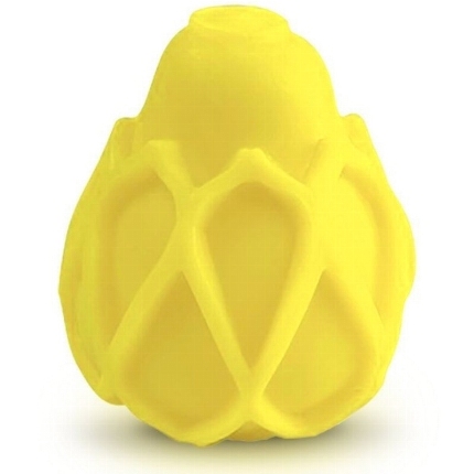 G-VIBE - REUSABLE YELLOW TEXTURED MASTURBATOR EGG D-228853