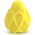 G-VIBE - REUSABLE YELLOW TEXTURED MASTURBATOR EGG