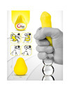 G-VIBE - REUSABLE YELLOW TEXTURED MASTURBATOR EGG D-228853