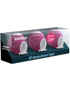 3x Masturbador Egg Satisfyer Bubble,D-231041