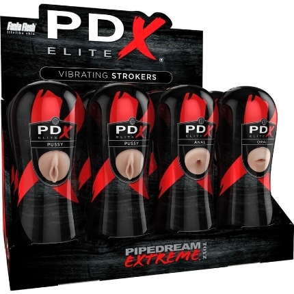 PDX ELITE - STROKER SET 12 UNITS: 6X VAGINA, 3X ANO, 3X MOUTH D-236572