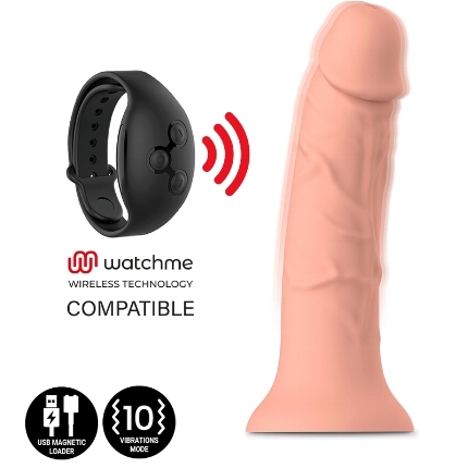 MYTHOLOGY - ASHER ORIGINAL DILDO M - VIBRATOR COMPATIBLE WITH WATCHME WIRELESS TECHNOLOGY D-231922