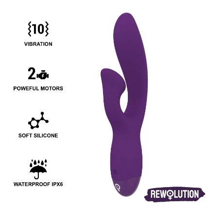 REWOLUTION - REWOFUN FLEXIBLE VIBRATOR WITH RABBIT D-228559