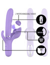 INTENSE - BILLIE MULTIFUNCTION RECHARGEABLE VIBRATOR SUCTION PULSING PURPLE D-235821