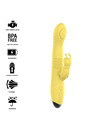 INTENSE - TOKY MULTIFUNCTION VIBRATOR UP DOWN WITH CLITORAL STIMULATOR YELLOW D-235824