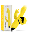 INTENSE - TOKY MULTIFUNCTION VIBRATOR UP DOWN WITH CLITORAL STIMULATOR YELLOW D-235824