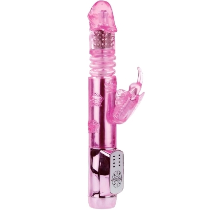 Vibrador Rabbit Baile Throbbing Borboleta Rosa,D-199964