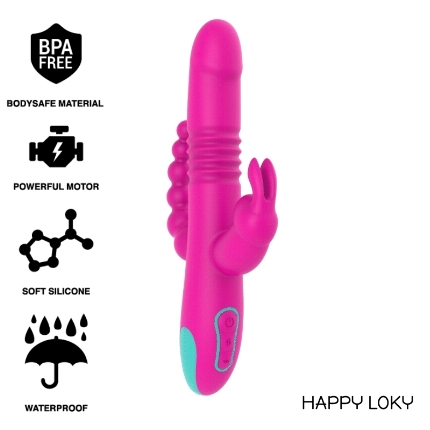 happy loky - donald triple stimulation: anal, g-spot clitoral watchme wireless technology compatible D-232451