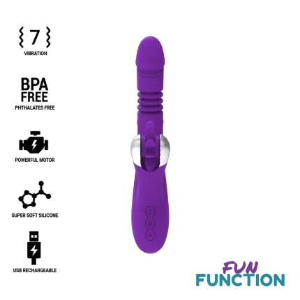 Vibrador Rabbit Fun Function Up&Down 2.0 Roxo,D-218167