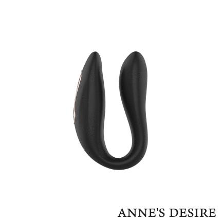 anne's desire - dual pleasure tecnologÍa watchme negro/gold