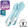 satisfyer - air pump vibrator 5+ vibrador punto g inflable app azul