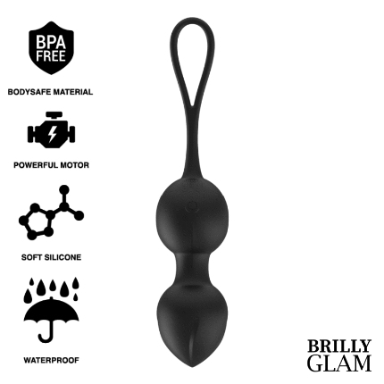 brilly glam - vibrating kegel beads control remoto