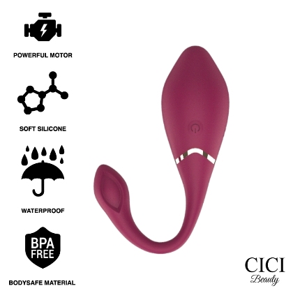 cici beauty - premium silicone egg vibrator remote control D-232466