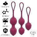 cici beauty - premium silicone 3 vibrating kegel beads remote control