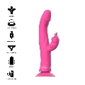 intense - julio rabbit vibrator pink silicone