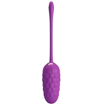 pretty love - huevo vibrador con textura marina recargable morado