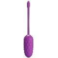 pretty love - huevo vibrador con textura marina recargable morado