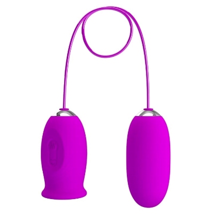 pretty love - daisy dual egg rechargeable vibrator purple D-237377