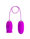 pretty love - daisy dual egg rechargeable vibrator purple D-237377