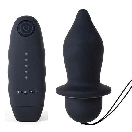 Plug Anal com Vibração B Swish Bfilled Preto,D-207771