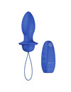 Plug Anal com Vibração B Swish Bfilled Denim com Comando e Recarregável Azul,D-216546