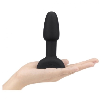 Plug Anal B-Vibe com vibração e comando Rimming Petite Preto,D-217121