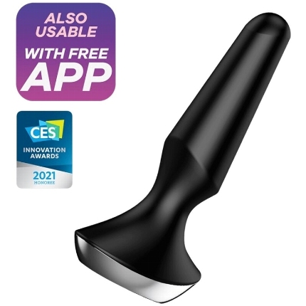 Plug Anal com Vibração Satisfyer Ilicious 2 com App e Recarregável Preto,D-229506