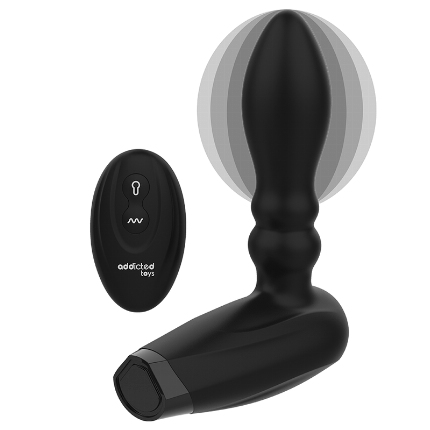 Plug Anal com Vibração e Comando Addicted Toys ,D-231173