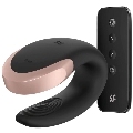 satisfyer - double love luxury partner vibrator black