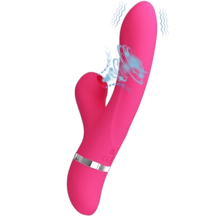 pretty love - willow rabbit vibrator and sucker D-231045